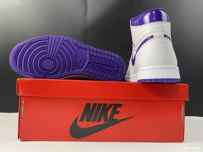 Bmlin RETRO COURT HIGH PURPLE JORDAN 1 CD0461-151 AIR 0717